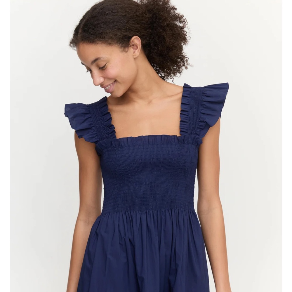 Hill House Ellie Nap Dress in Navy - Picture 3 of 10